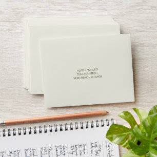 Tropical Botanical Garden Wedding Envelope