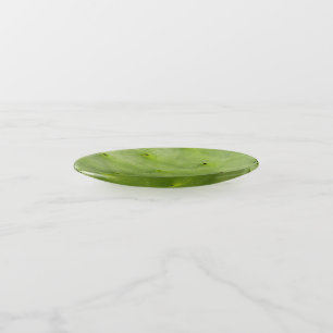 Tropical Botanical Green Cactus Photo Trinket Tray