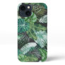 Tropical Botanical Palm Leaves Pattern iPhone 13 Case