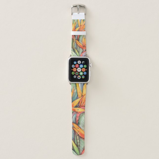 Tropical Botanical Paradise II Apple Watch Band (Front)