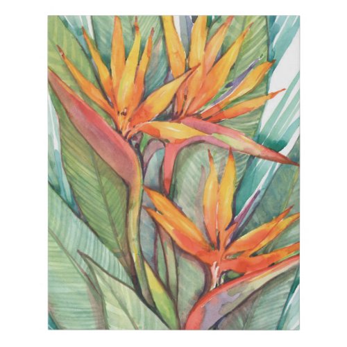 Tropical Botanical Paradise II Faux Canvas Print