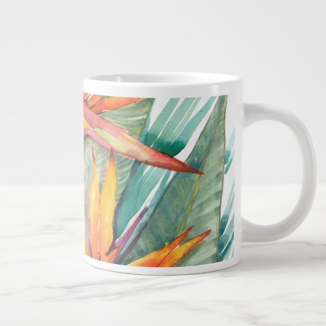 Tropical Botanical Paradise II Giant Coffee Mug (Right)