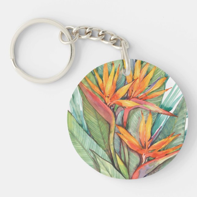 Tropical Botanical Paradise II Keychain (Front)