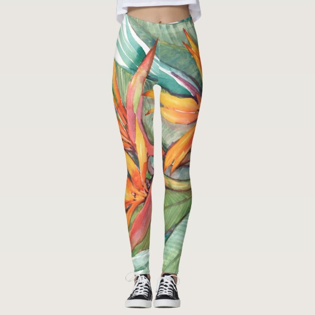 Tropical Botanical Paradise II Leggings (Front)