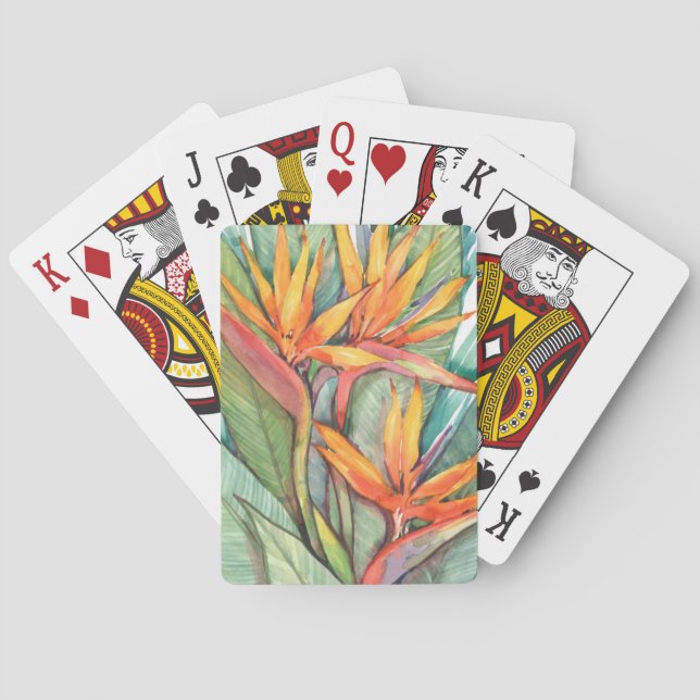 Tropical Botanical Paradise II Poker Cards (Back)