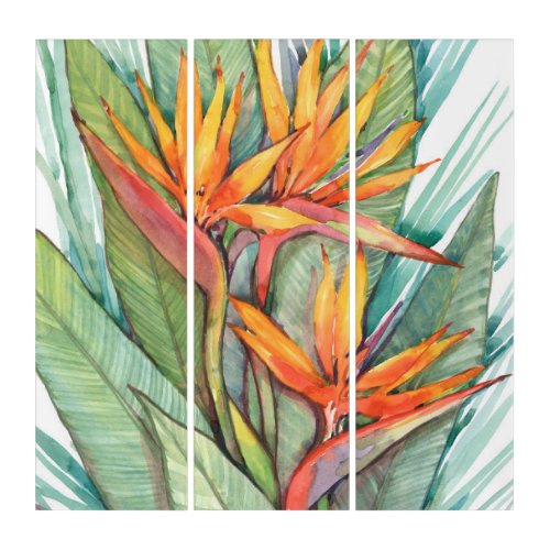 Tropical Botanical Paradise II Triptych