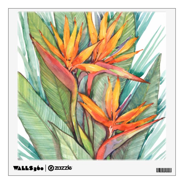 Tropical Botanical Paradise II Wall Decal (Front)