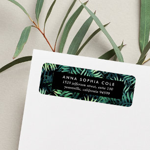 Tropical Botanical Return Address Label