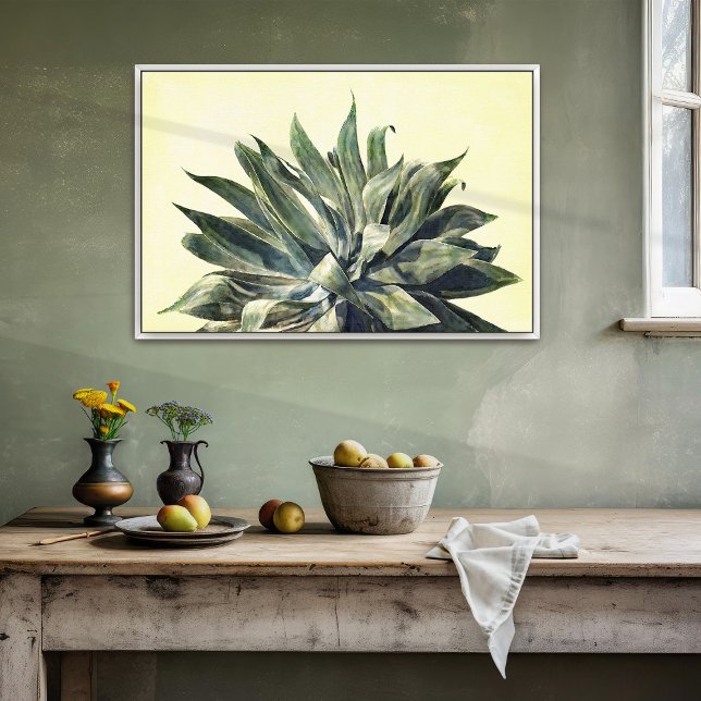 Tropical Botanical Watercolor Print Modern Agave (Creator Uploaded)