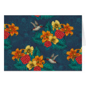 Tropical bouquet and hummingbirds (Front Horizontal)