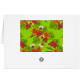 Tropical bouquet cards (Back Horizontal)