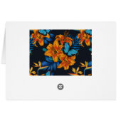 Tropical bouquet cards (Back Horizontal)