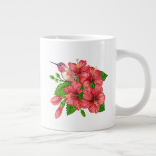 Tropical bouquet giant coffee mug