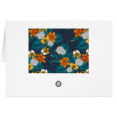 Tropical bouquet on blue (Back Horizontal)