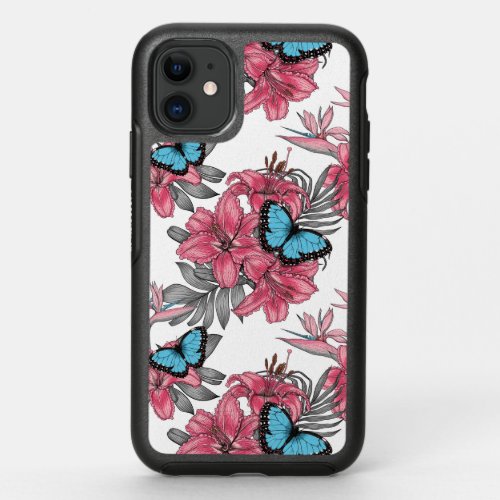 Tropical bouquet OtterBox symmetry iPhone 11 case
