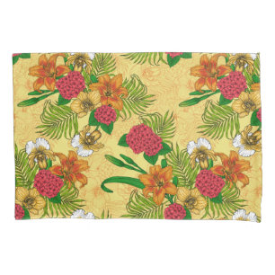 Tropical bouquet pillow case