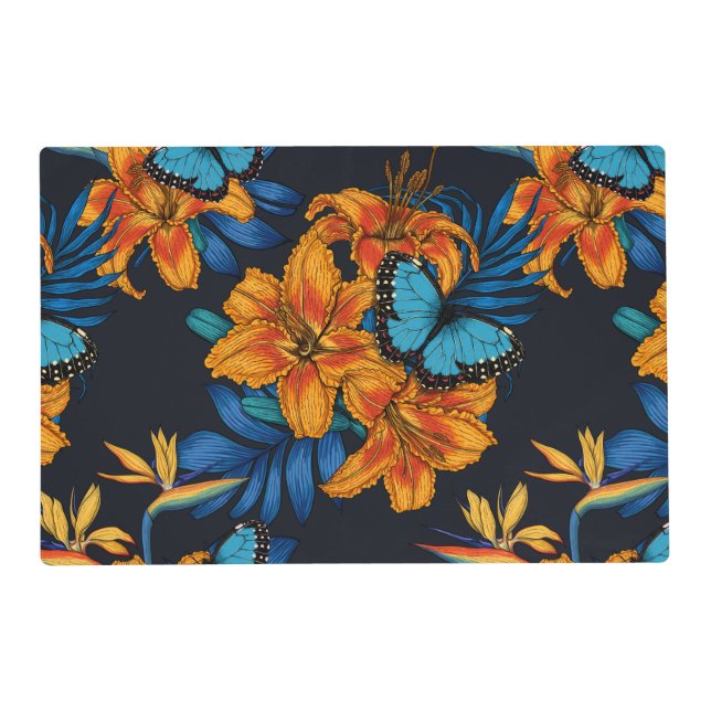 Tropical bouquet placemat (Front)