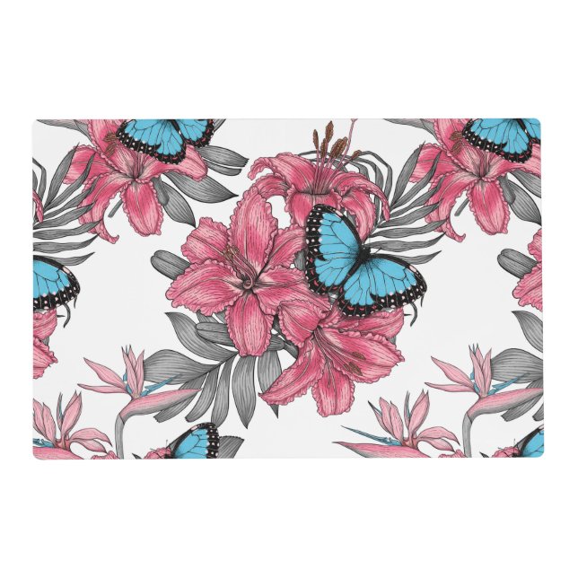 Tropical bouquet placemat (Front)