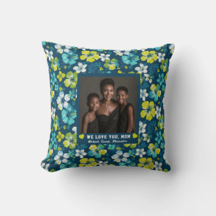 Tropical Bouquet Step Mom Mother Mama  Couch Throw Pillow