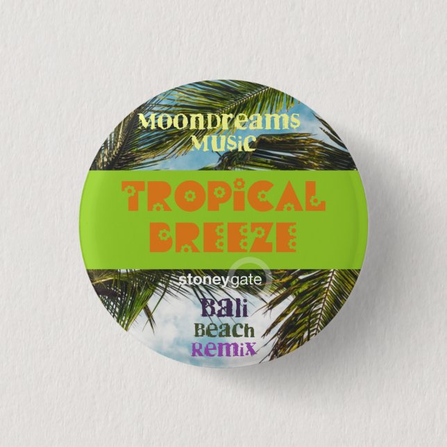 Tropical Breeze Bali Beach Button (Front)