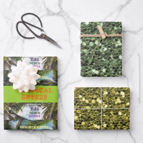 Tropical Breeze Bali Beach Wrapping Paper Sheets