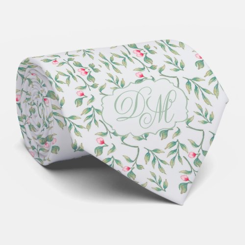 Tropical Breeze  Cameo Green color Neck Tie