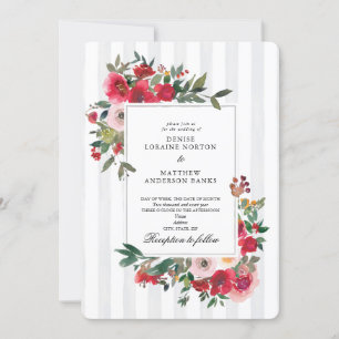 Tropical Breeze Colored Wedding Invitation