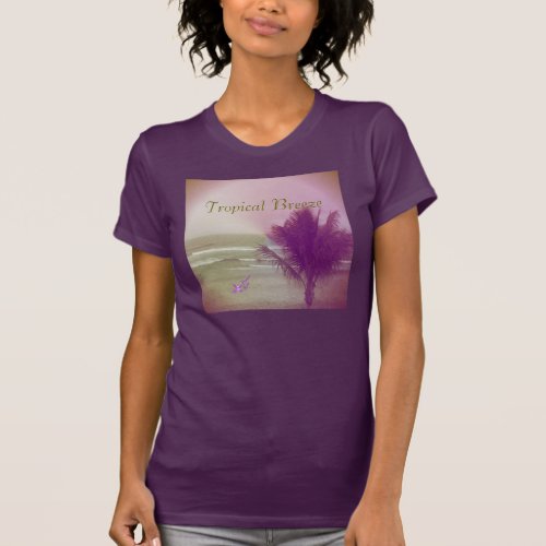 Tropical Breeze Fine Jersey Eggplant T_shirt