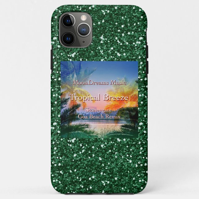 Tropical Breeze Goa Beach Faux Glitter Case-Mate iPhone Case (Back)