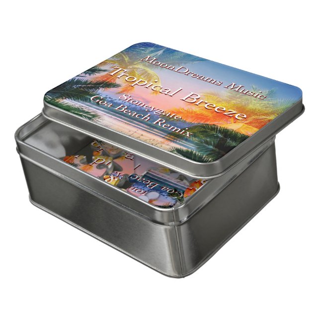 Tropical Breeze Goa Beach Jigsaw Puzzle (Lid Open)