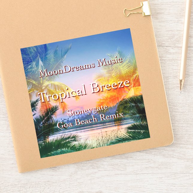 Tropical Breeze Goa Beach Sticker (Notebook)