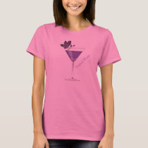 Tropical Breeze Purple Flower Cocktail T-Shirt