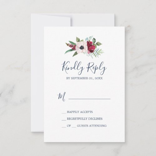 Tropical Breeze Simple RSVP Card