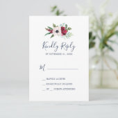 Tropical Breeze Simple RSVP Card (Standing Front)