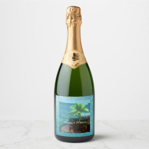 Tropical Breeze Sparkling Wine Label