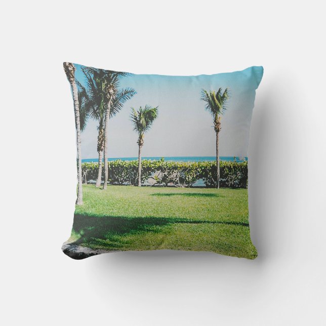 Tropical Breeze Throw Pillow (Front)