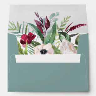 Tropical Breeze Wedding Invitation Envelope