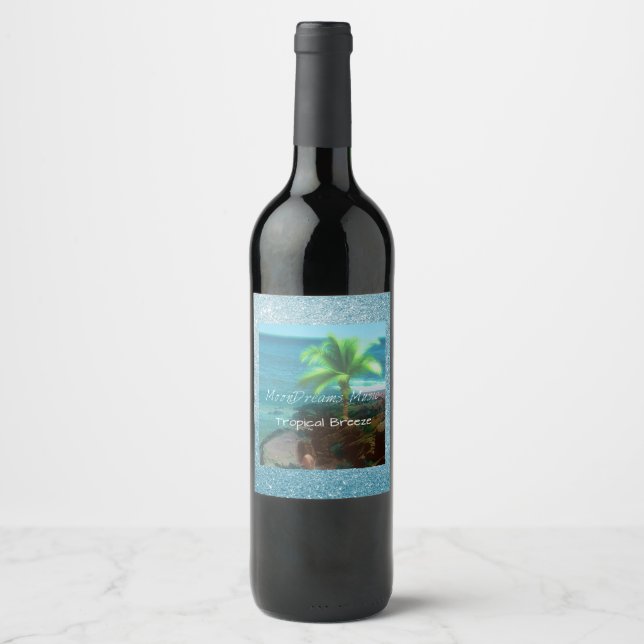 Tropical Breeze Wine Label (Front)