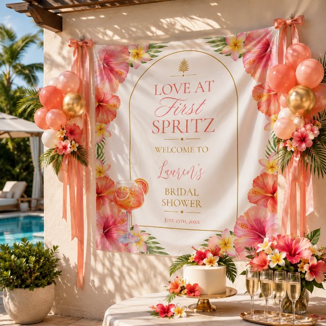 Tropical Bridal Shower Backdrop (Creator Uploaded)