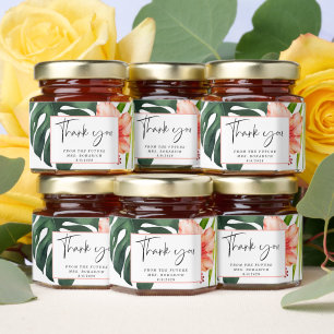Tropical Bridal Shower  Honey Jar Favors