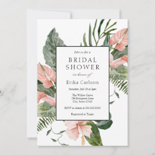 Tropical Bridal Shower Invitation
