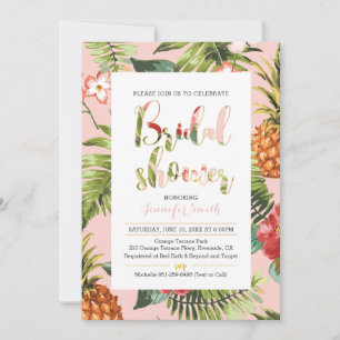 Tropical Bridal Shower Invitation