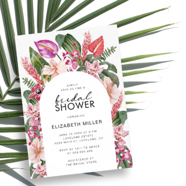 Tropical Bridal Shower Invitation (Creator Uploaded)