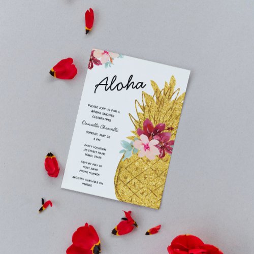 Tropical Bridal Shower Invitation