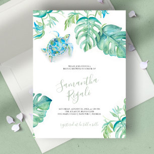 Tropical Bridal Shower Invitations