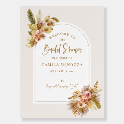 Tropical Bridal Shower Welcome Sign Wedding C103