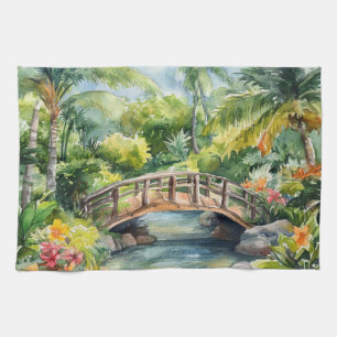 Tropical Bridge Kitchen Towel
