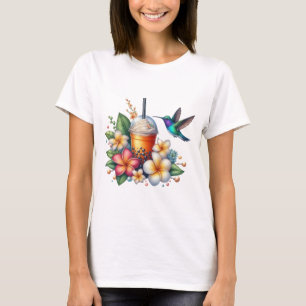 Tropical Bubble Tea & Hummingbird T-Shirt