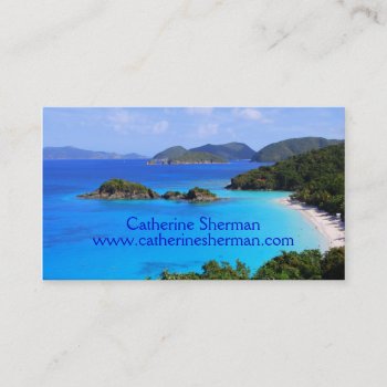 Tropical Business Card by catherinesherman at Zazzle