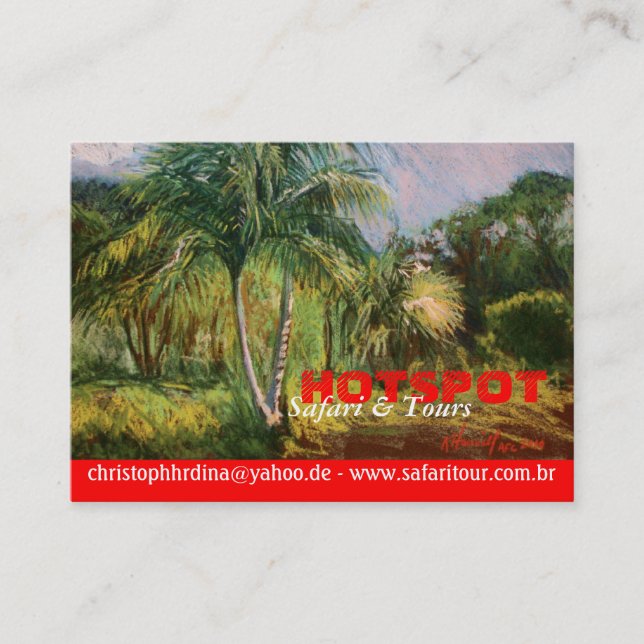 Tropical Business Cards (Front)